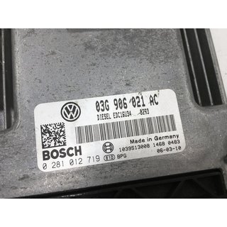 Original VW Passat B6 Motorsteuergerät Steuergerät Motor 03G906021AC 0281012719