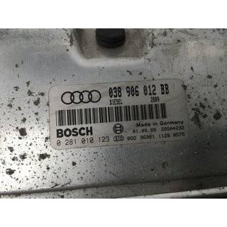 Orig. Audi A3 8L Motorsteuergerät Steuergerät Motor ECU 038906012BB 0281010123